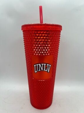 Starbucks Coffee UNLV Venti Studded Water Tumbler Travel Cup 2021 Preowned